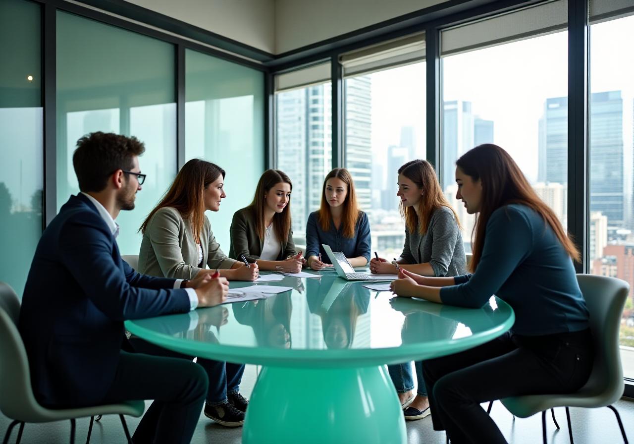Petal Pixel team collaborating at the Melbourne office on Dynon Road